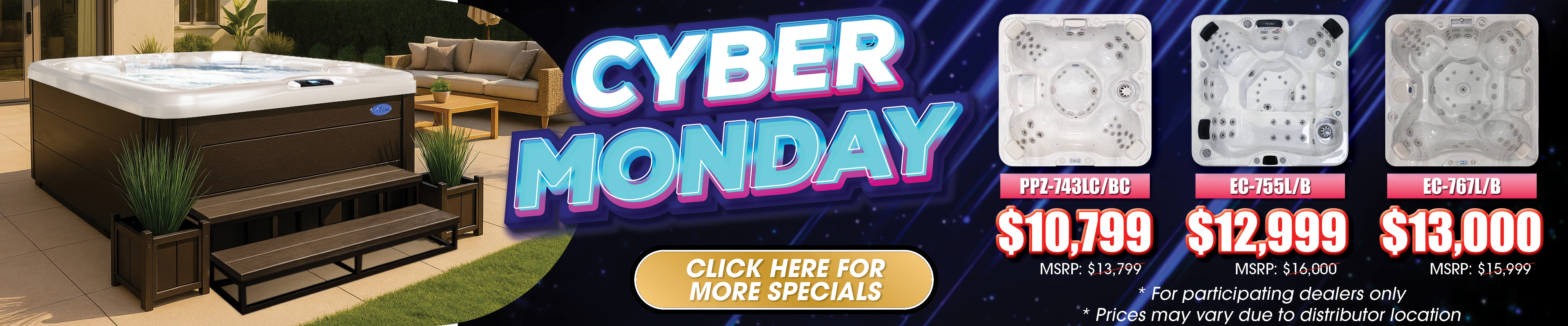 Calspas hot tub being used in a family setting - Palm Coast